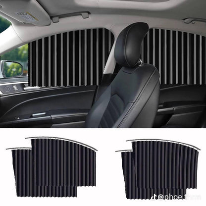 Pack Confort Auto Été — Ventilateur + Pare-soleil + Rideaux