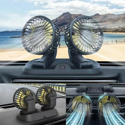 Pack Confort Auto Été — Ventilateur + Pare-soleil + Rideaux